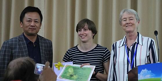 Young scientist awards – Ms Nathalie Brenard (PhD student, Department of Biology, University of Antwerp, Belgium)